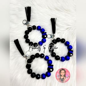 Blue Line Wristlets & Bead Pens